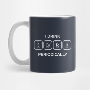 Drink Scotch Periodic Table Science T-Shirt Mug